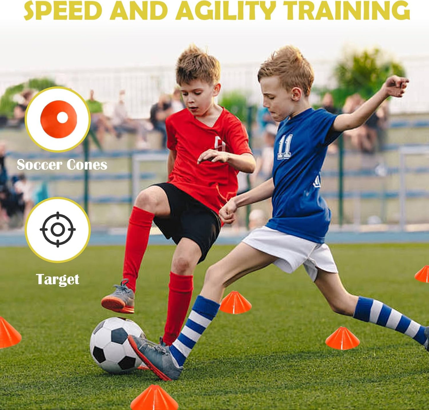 ADVWIN 1.8M*1.2M Football Training Gear Pro Kit with LED Light-Up Goal NEW