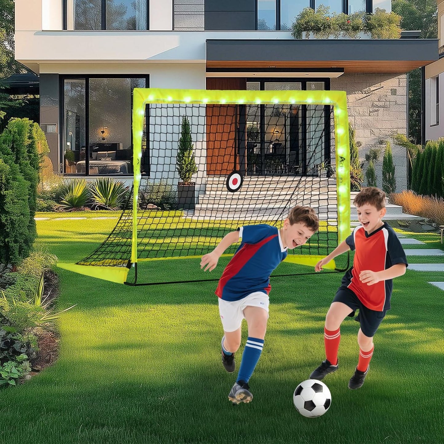 ADVWIN 1.8M*1.2M Football Training Gear Pro Kit with LED Light-Up Goal NEW