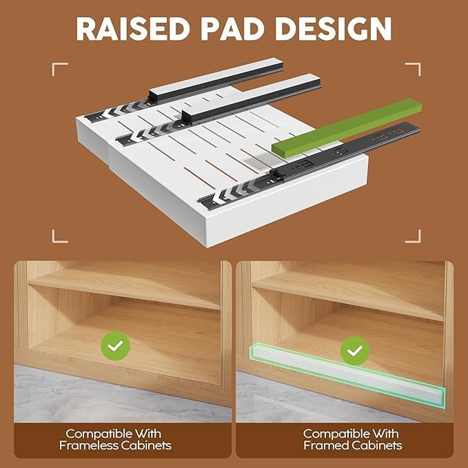KeepClean Expandable Pull Out Cabinet Organizer 12"-20" Heavy-Duty Slide-Out NEW