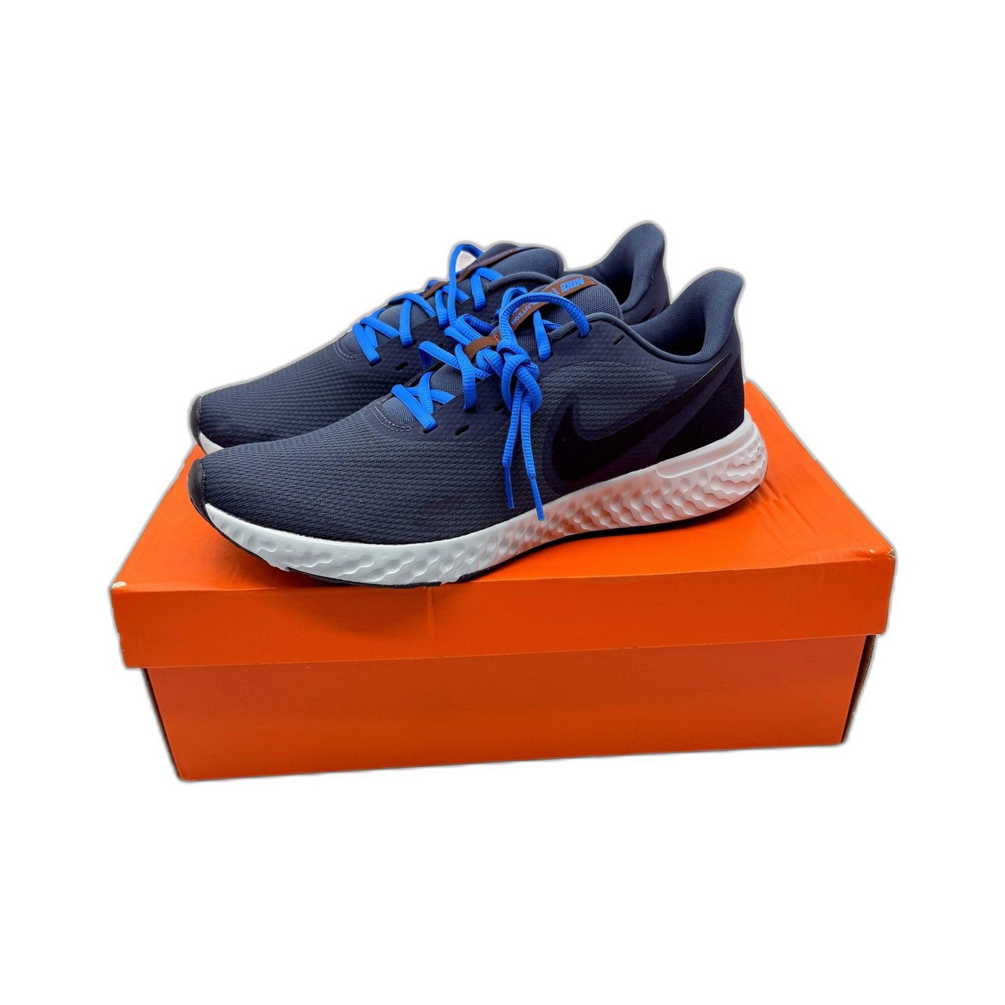 Nike Revolution 5 Dark Grey/Blue Running Shoes for Men in US Size 12 Size DEMO