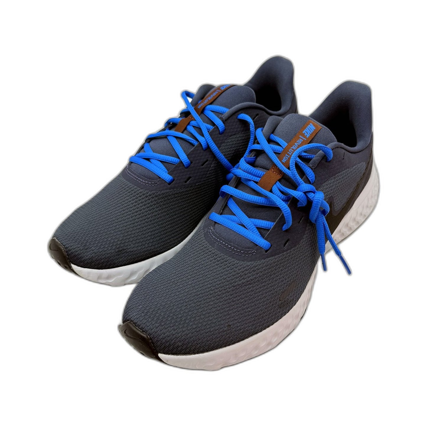 Nike Revolution 5 Dark Grey/Blue Running Shoes for Men in US Size 12 Size DEMO