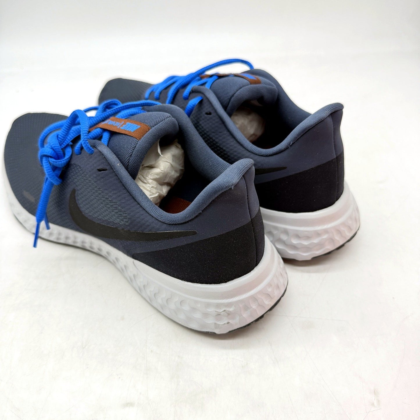 Nike Revolution 5 Dark Grey/Blue Running Shoes for Men in US Size 12 Size DEMO