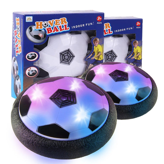 AceHQ Hover Soccer Ball Toys Air Floating LED Lights Foam Bumper NEW