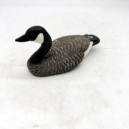 Heritage Decoys Decorative Wood Sculpture Canada Goose Lifelike Black Gray