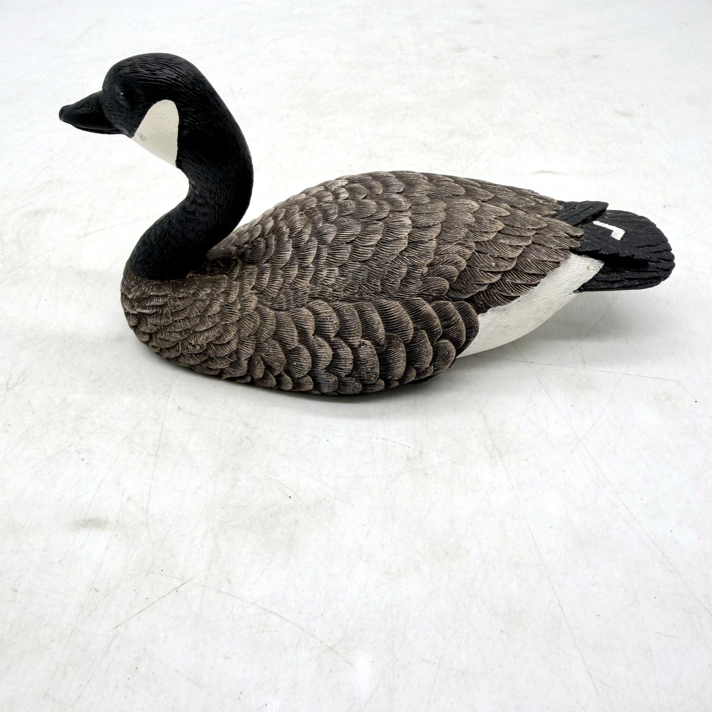 Heritage Decoys Decorative Wood Sculpture Canada Goose Lifelike Black Gray