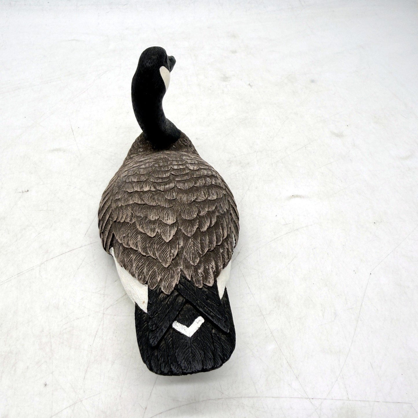 Heritage Decoys Decorative Wood Sculpture Canada Goose Lifelike Black Gray