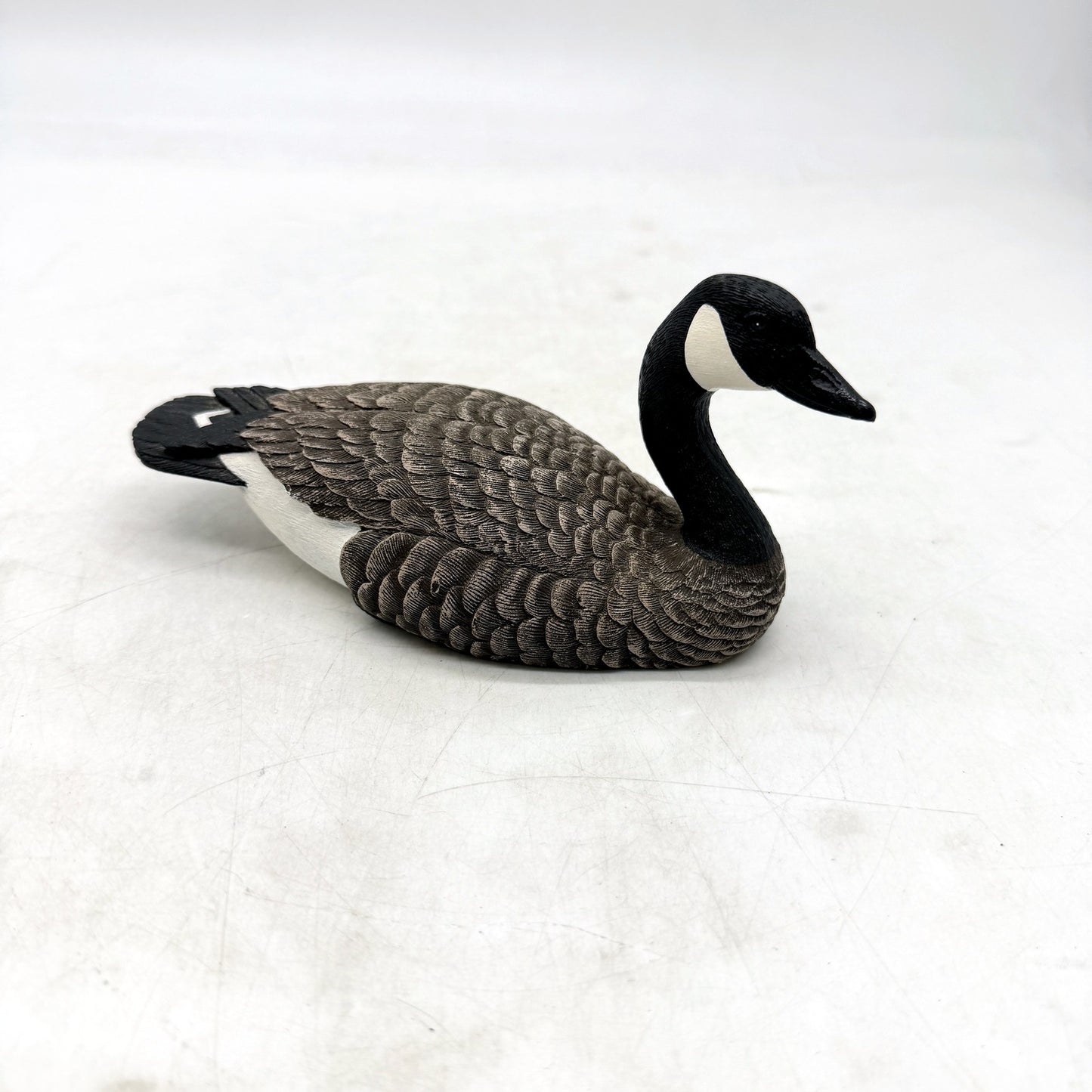 Heritage Decoys Decorative Wood Sculpture Canada Goose Lifelike Black Gray