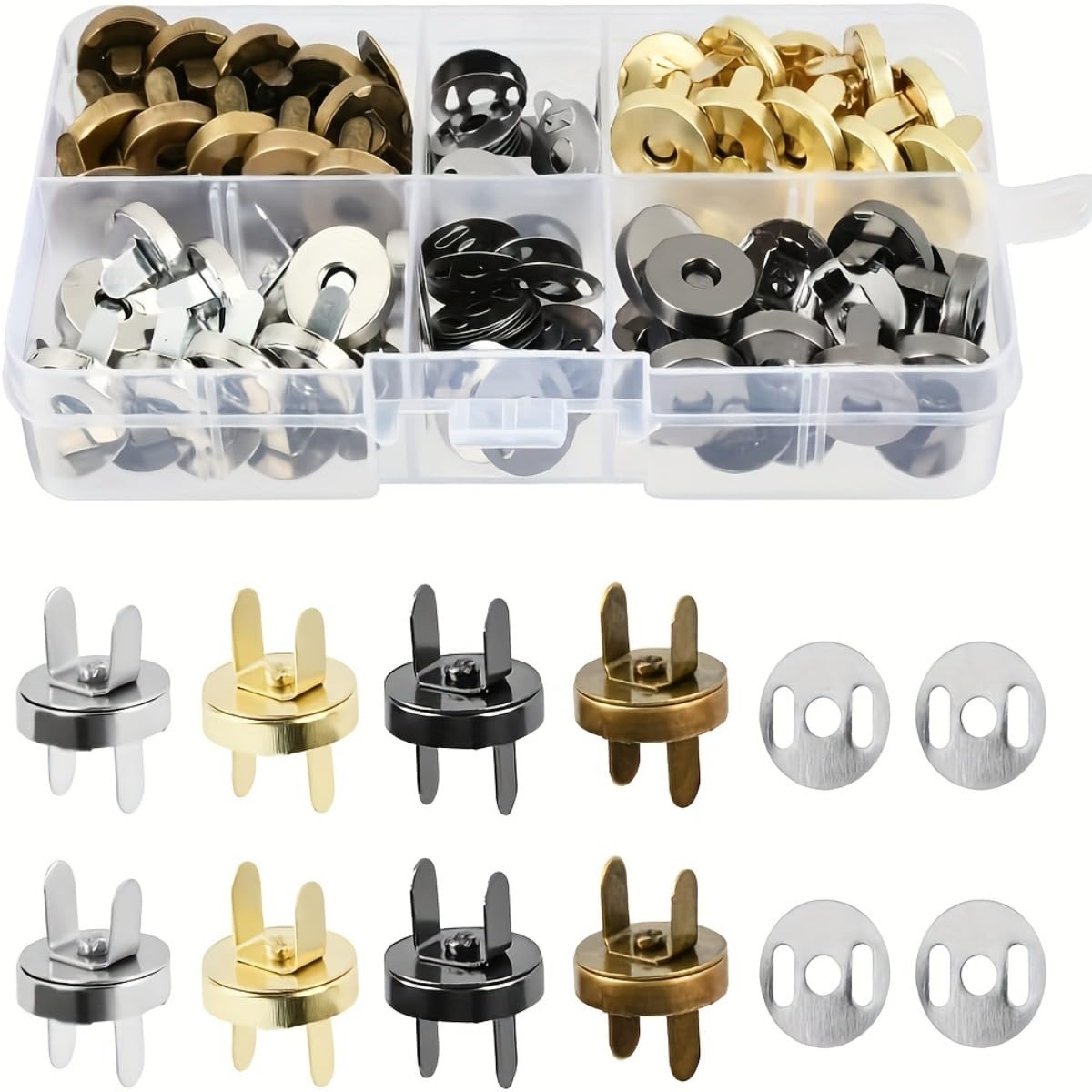 Jorvazyn Colorful Metal Snaps Fasteners for DIY Sewing Crafts Projects NEW