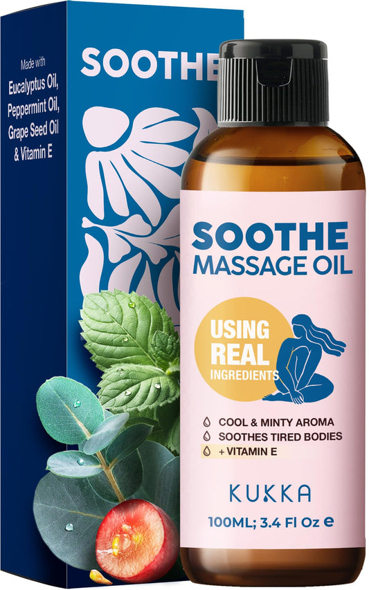 KUKKA Soothing Warming Massage Oil 100ml - Spa Quality Essential Oils NEW