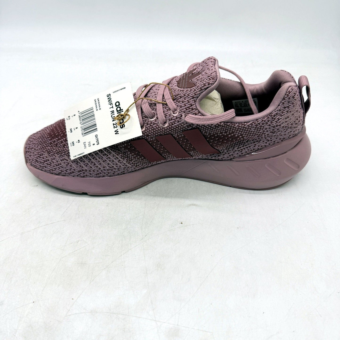 adidas Womens Swift Run 22 Magmau Mauve Running Athletic Shoes US 9.5 NEW