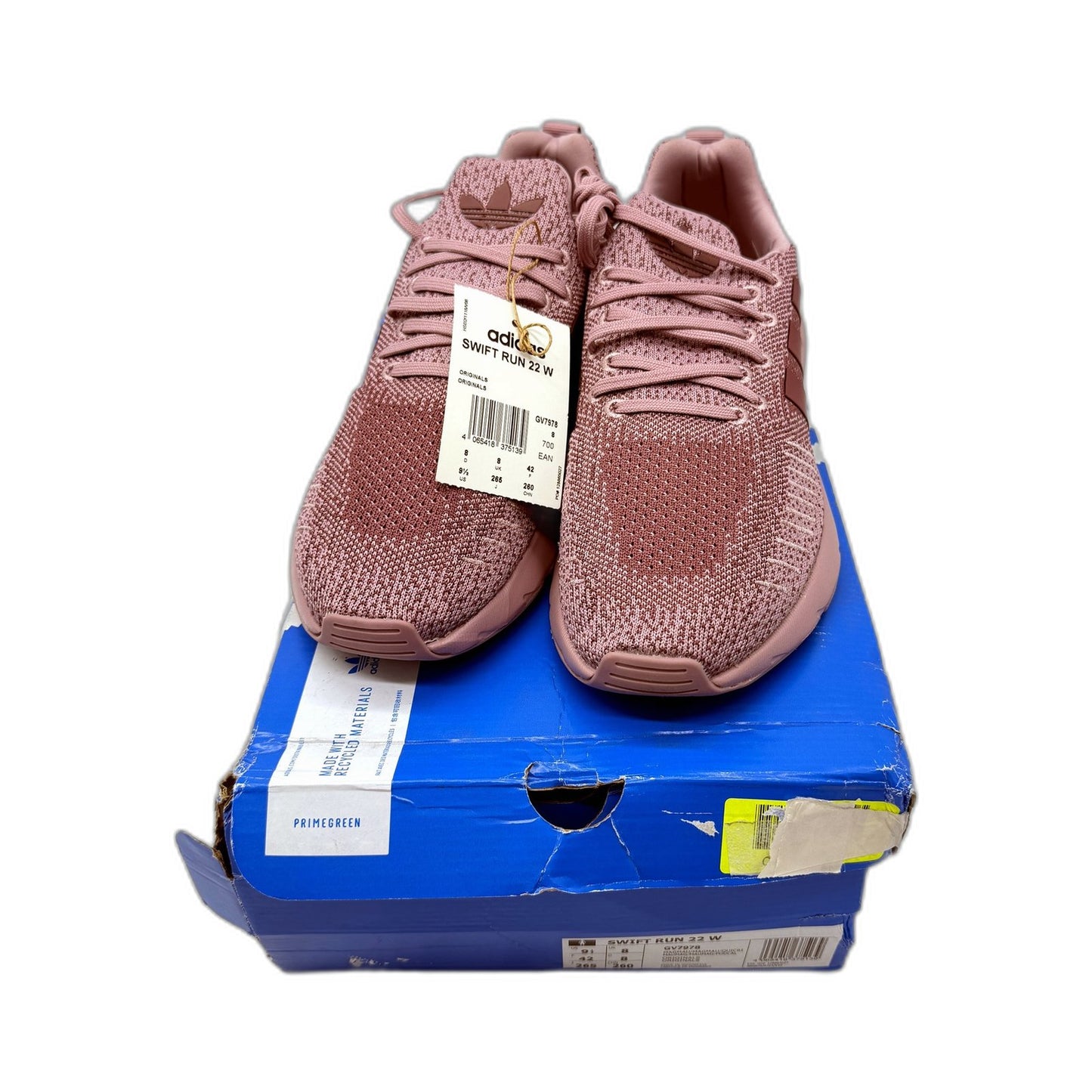 adidas Womens Swift Run 22 Magmau Mauve Running Athletic Shoes US 9.5 NEW