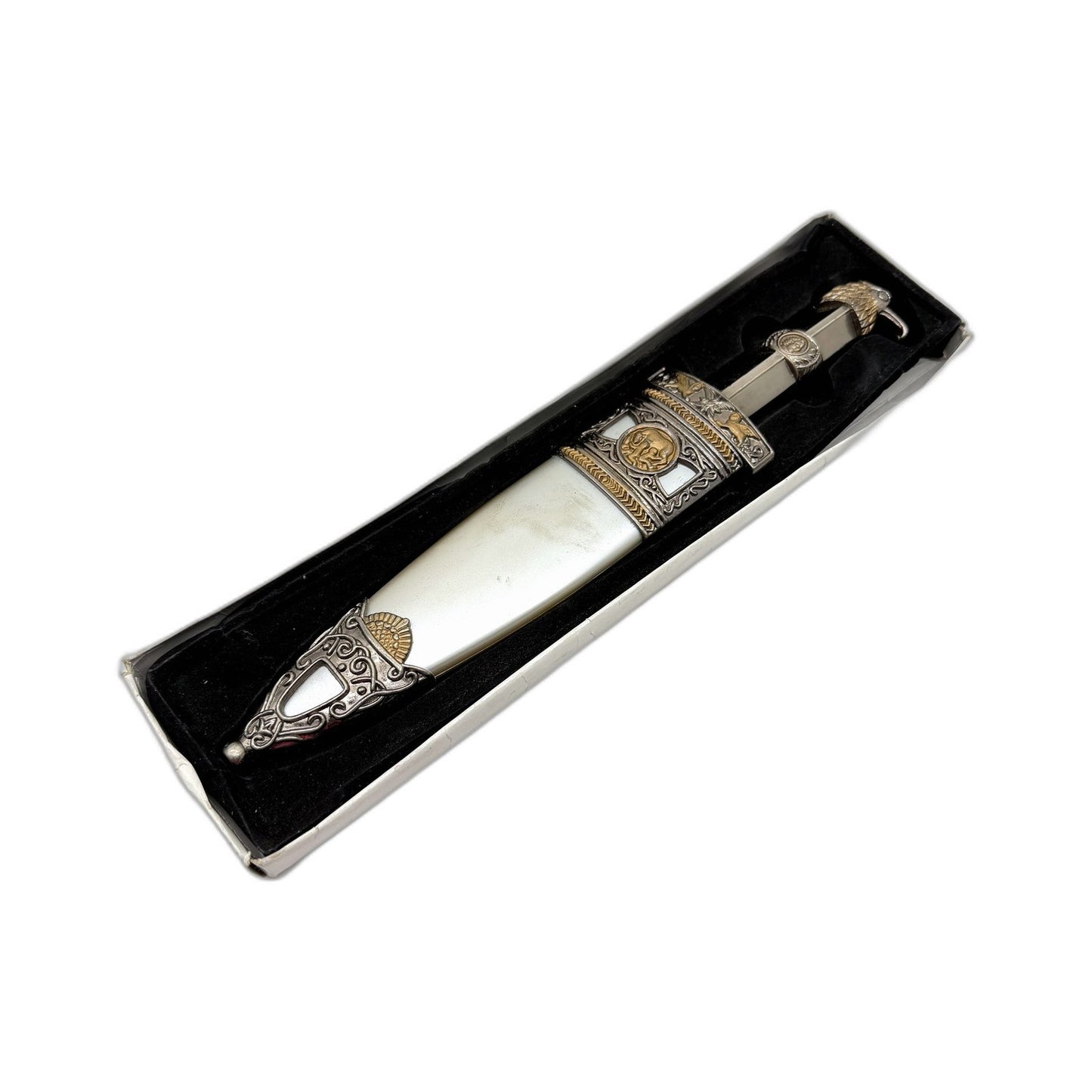 SPQR Decorative Dagger Heavy Metal Stainless Steel Blade With Ornate Sheath
