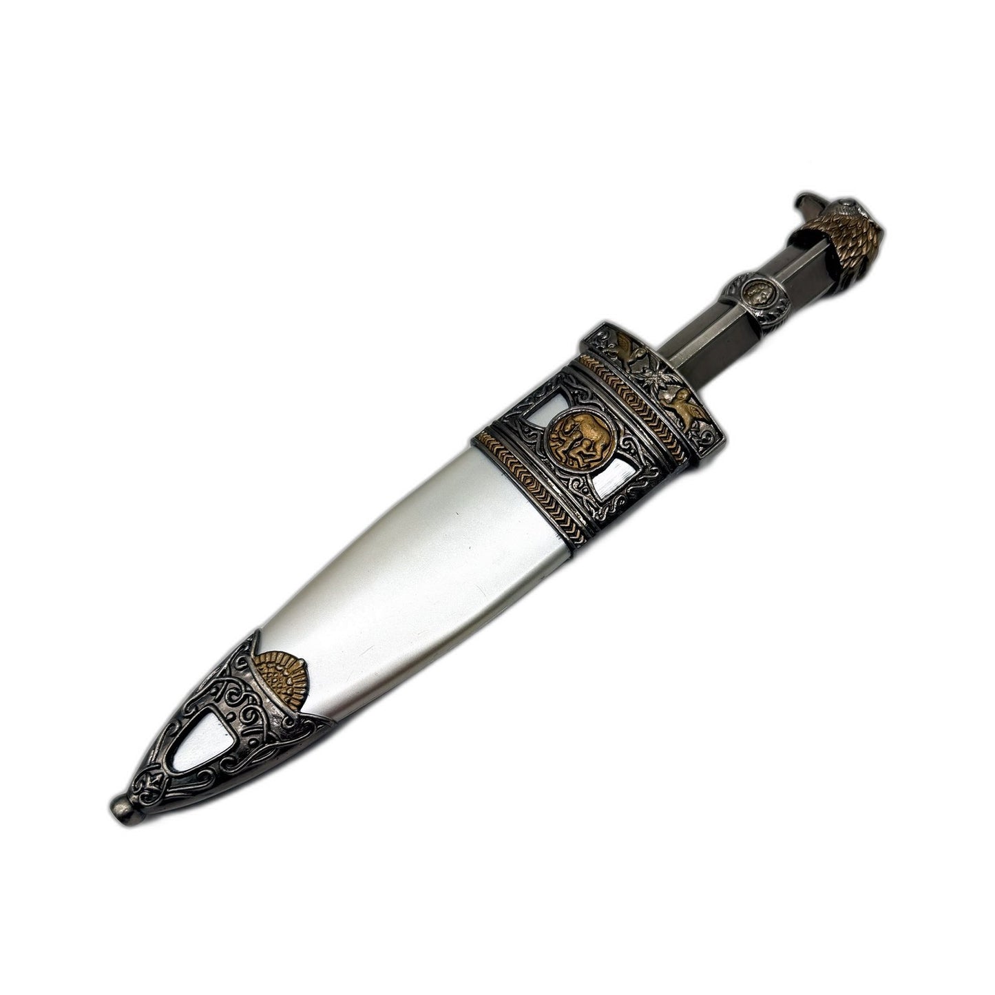 SPQR Decorative Dagger Heavy Metal Stainless Steel Blade With Ornate Sheath