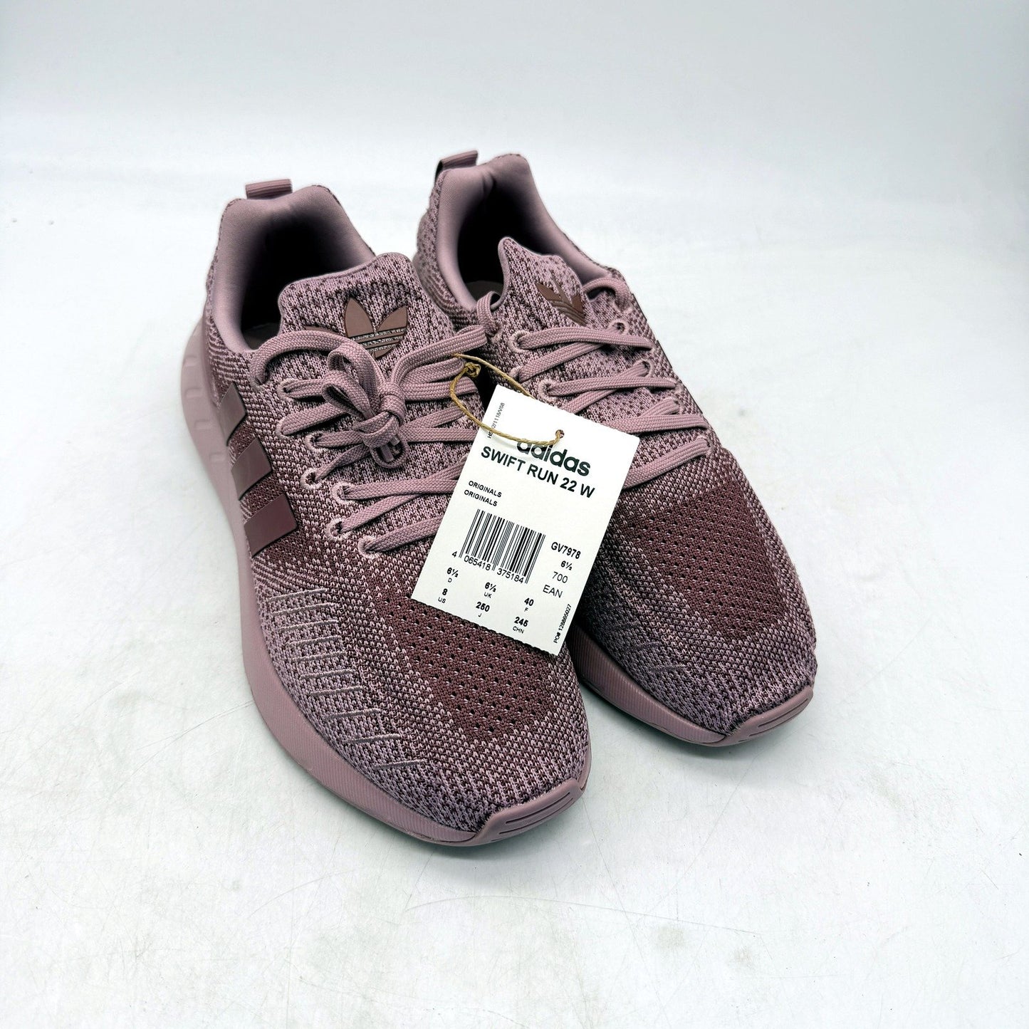 adidas Womens Swift Run 22 Lightweight Running Shoes Pink Mauve Size US 8 NEW