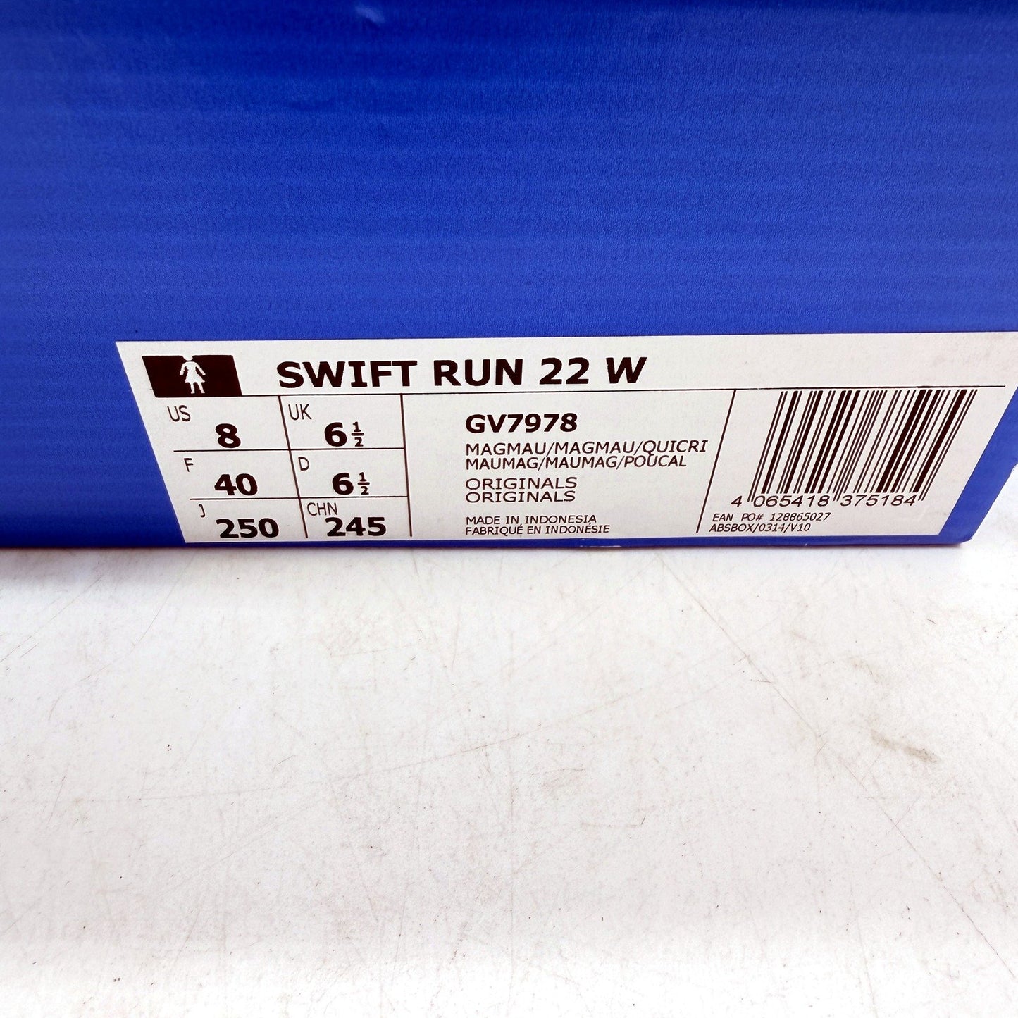 adidas Womens Swift Run 22 Lightweight Running Shoes Pink Mauve Size US 8 NEW