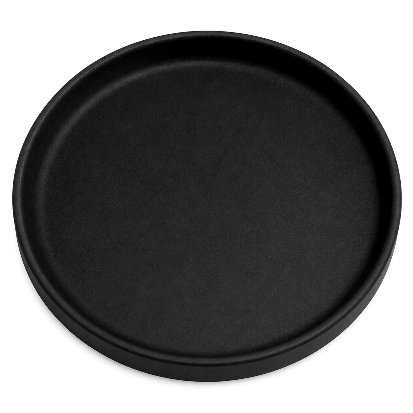 Large Matte Accessories Black Ceramic Flower Pot Saucer 29.5CM - Decorative NEW