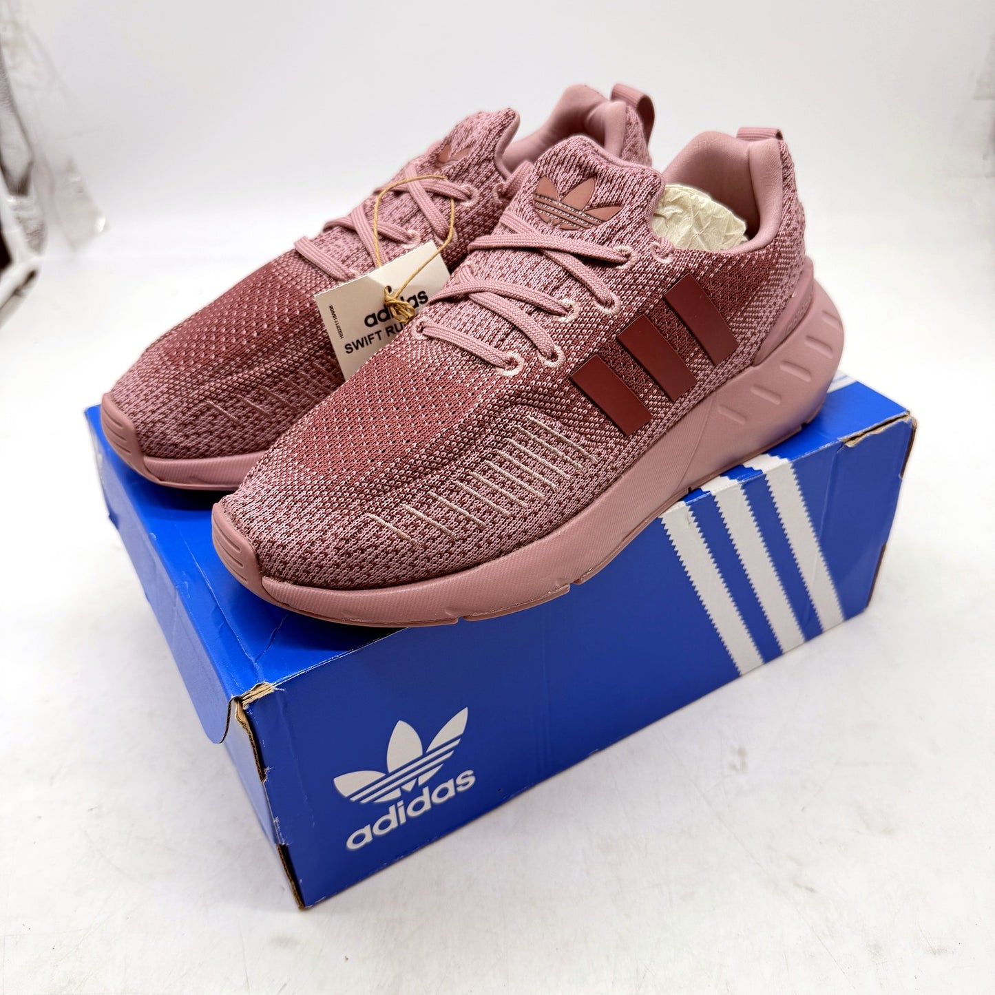 adidas Womens Swift Run 22 Lightweight Mauve Running Shoes Size US 6 NEW