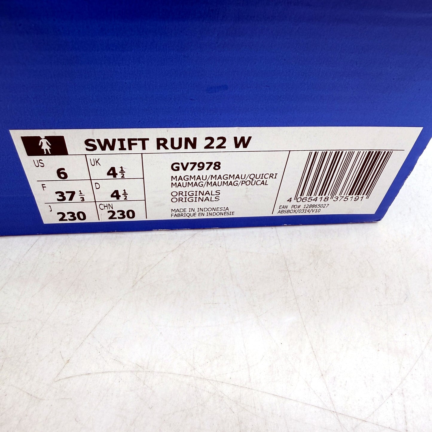 adidas Womens Swift Run 22 Lightweight Mauve Running Shoes Size US 6 NEW