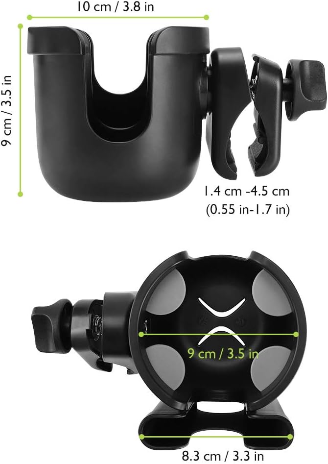 Accmor Universal Parent Cup Holder with Phone Mount Bike Accessory Noir DEMO