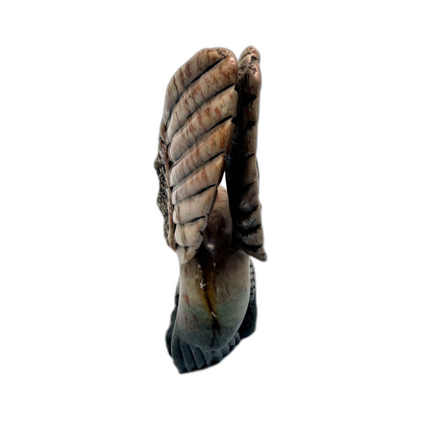Hand Crafted Carved Marble Sculpture Decorative Eagle Art Bird Of Prey Figurine