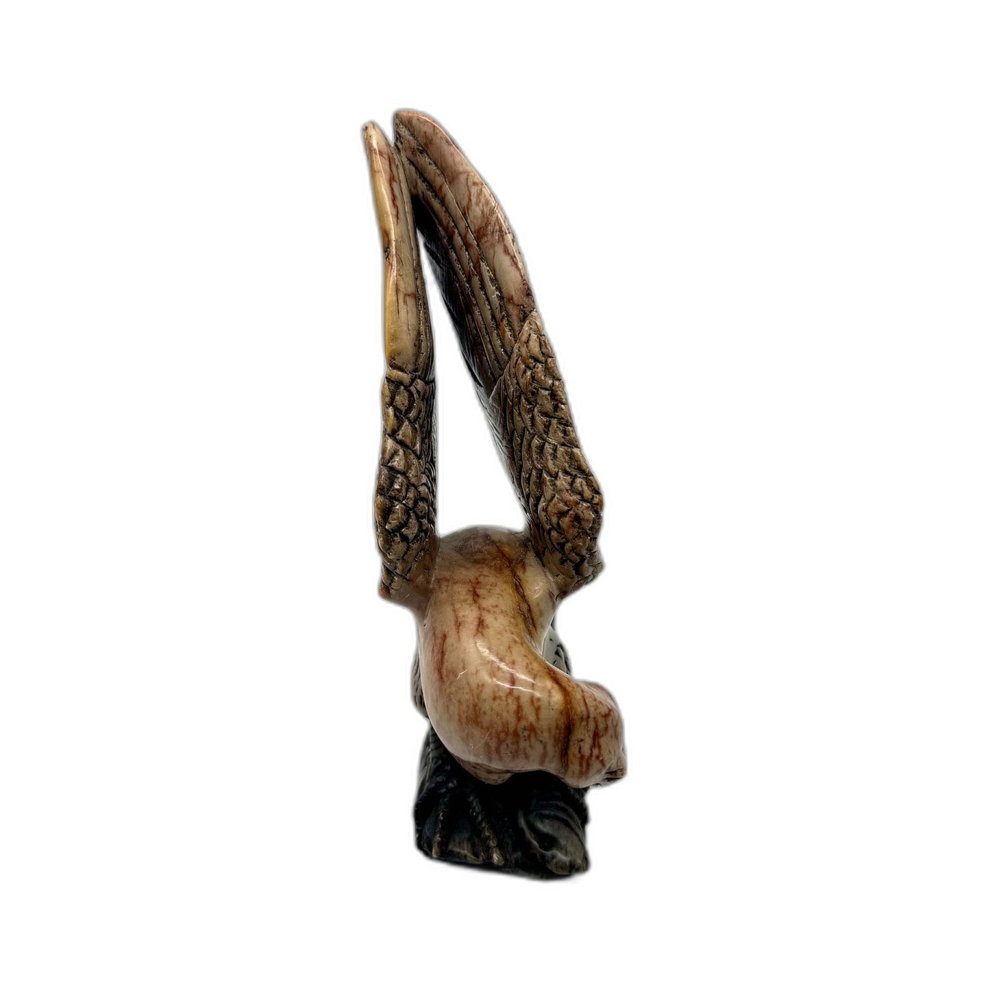 Hand Crafted Carved Marble Sculpture Decorative Eagle Art Bird Of Prey Figurine