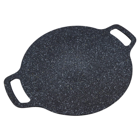 woshow Aluminum Round Griddle Pan Medical Stone Coating Easy to Clean 28cm NEW