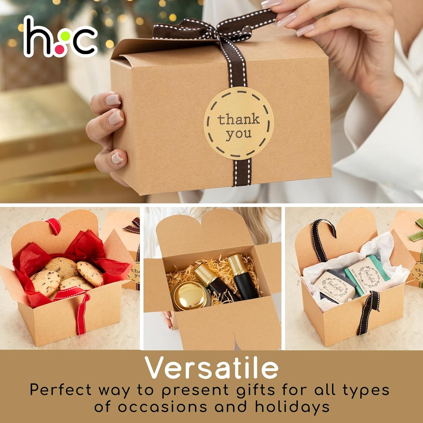 Hayley Cherie 20-Count Green and White Cardboard Gift Boxes Pack Size 20 NEW