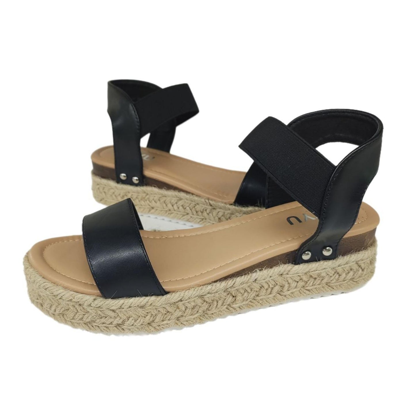 MZYU Casual Summer Wedges Platform Sandals Open Toe Espadrilles Ladies US 5 NEW