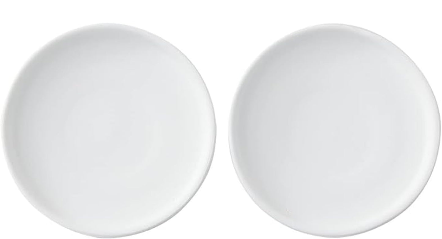 Woiida 6" Accessories White Ceramic Flower Pot Saucers, 2 Pack for Indoor NEW