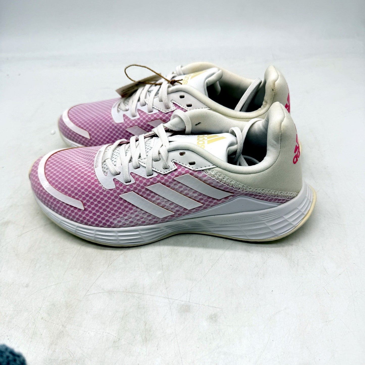 adidas Womens Duramo SL Pink/White Running Course Shoes US Size 7.5 DEMO