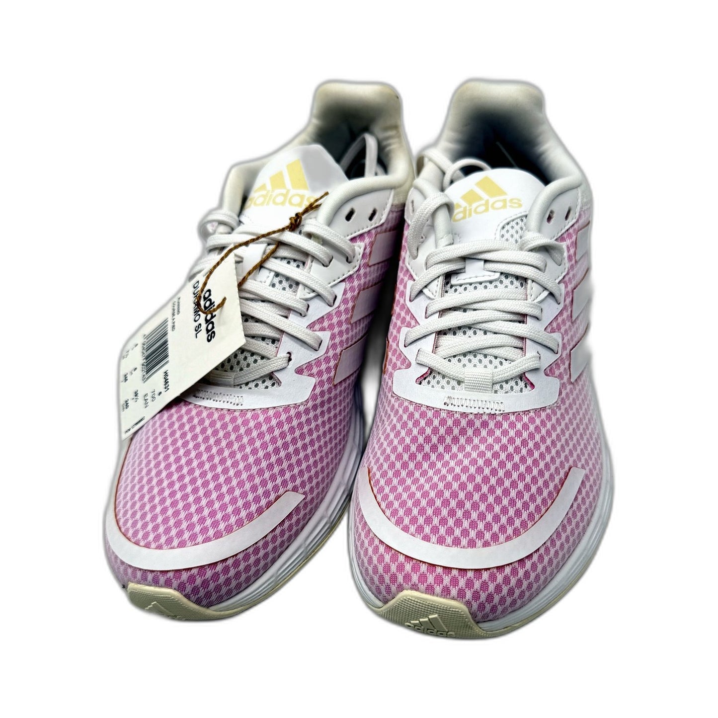 adidas Womens Duramo SL Pink/White Running Course Shoes US Size 7.5 DEMO