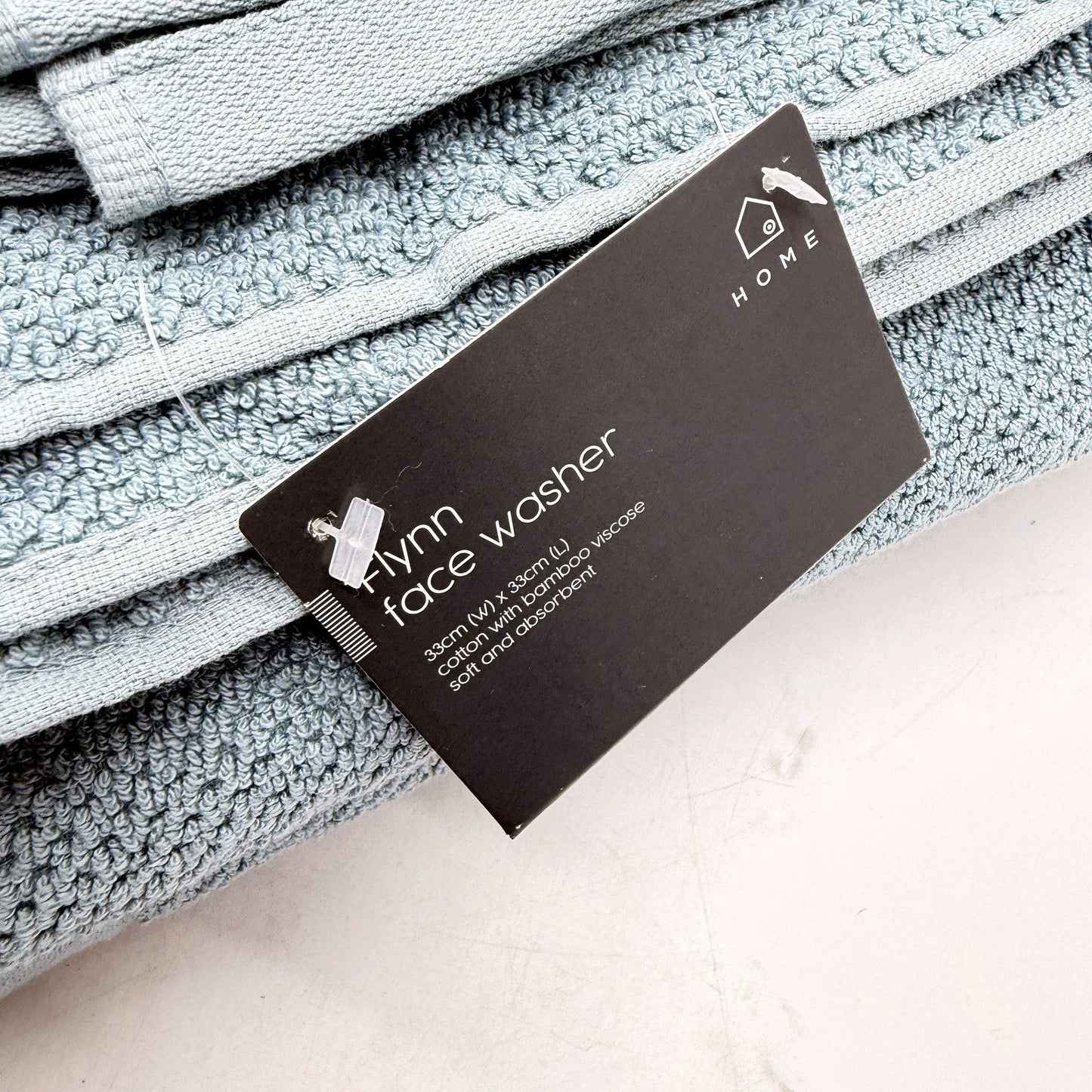 Target Flynn Mid Blue Cotton Viscose Absorbent Soft Bath Towel Set 4Pce NEW
