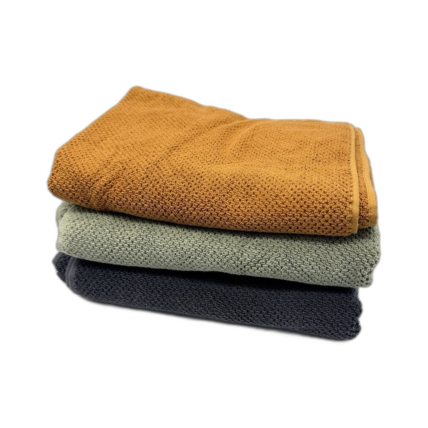 Target Flynn 3 Piece Cotton & Bamboo Bath Mat Set in Warm Earth Tones NEW