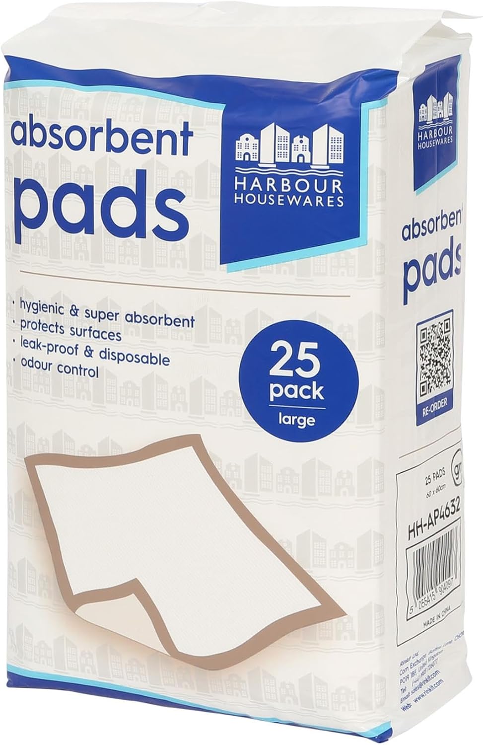 Harbour Housewares 75 Disposable Incontinence Bed Pads, White Size LARGE NEW