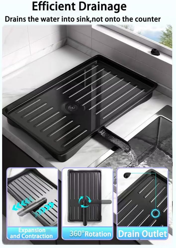 YLJHDD Solid 304 Stainless Steel Dish Rack, Versatile Drainer for Kitchen NEW
