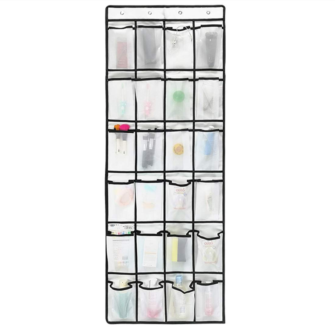 wsryx Over the Door Shoe Organizer 24 Large Mesh Pockets Hanging Storage NEW
