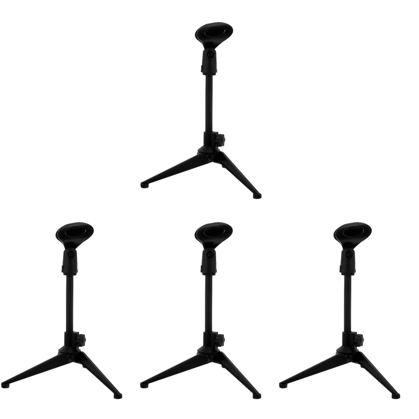 ULTECHNOVO 4 Adjustable Stands Height Desktop Table Microphone Stand Podcast NEW