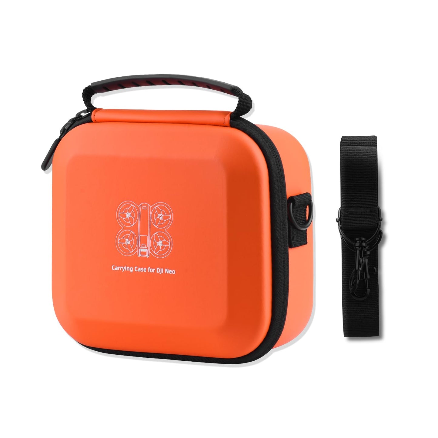 Flymile Drone Carrying Case Small Shoulder Bag Portable PU Orange NEW