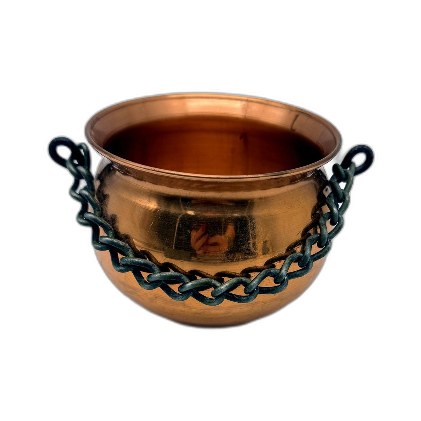 Vintage Hammered Copper Decorative Pot Handcrafted Made In West Germany 10cm