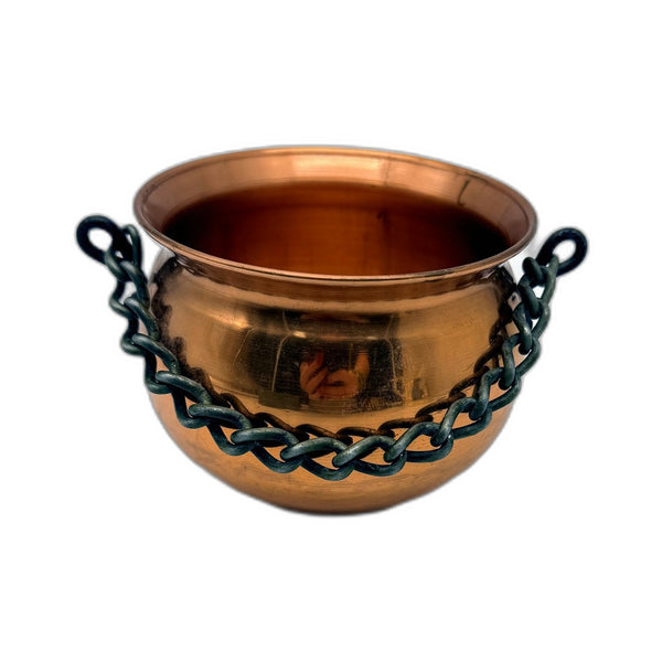 Vintage Hammered Copper Decorative Pot Handcrafted Made In West Germany 10cm