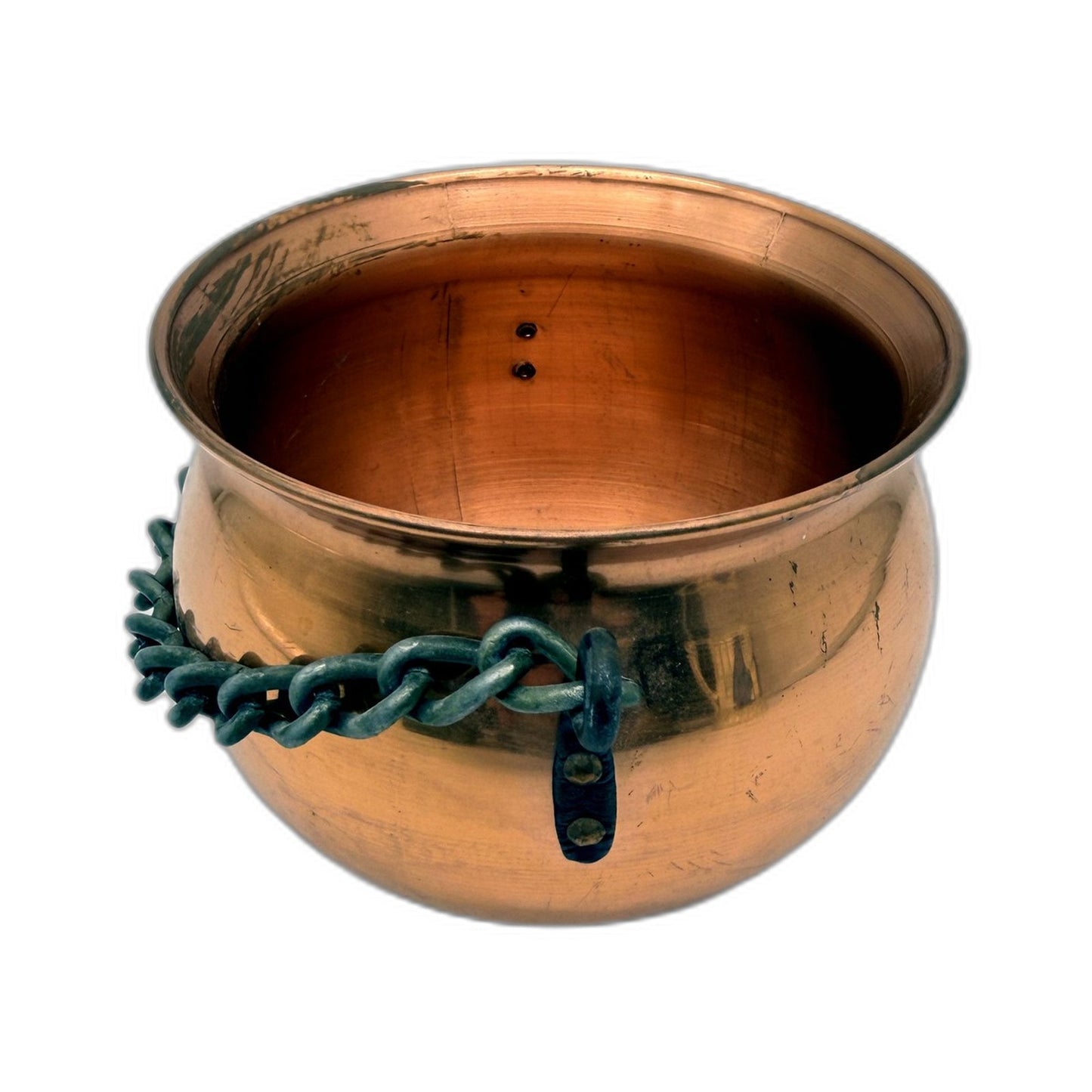 Vintage Hammered Copper Decorative Pot Handcrafted Made In West Germany 10cm