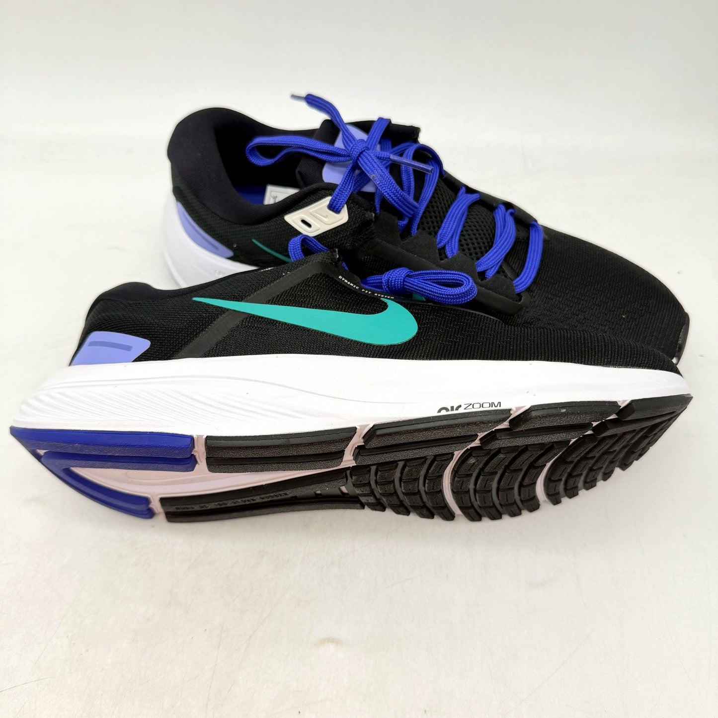 Nike Womens Air Zoom Structure 24 Running Shoes Black/Neptune US 9.5 NEW
