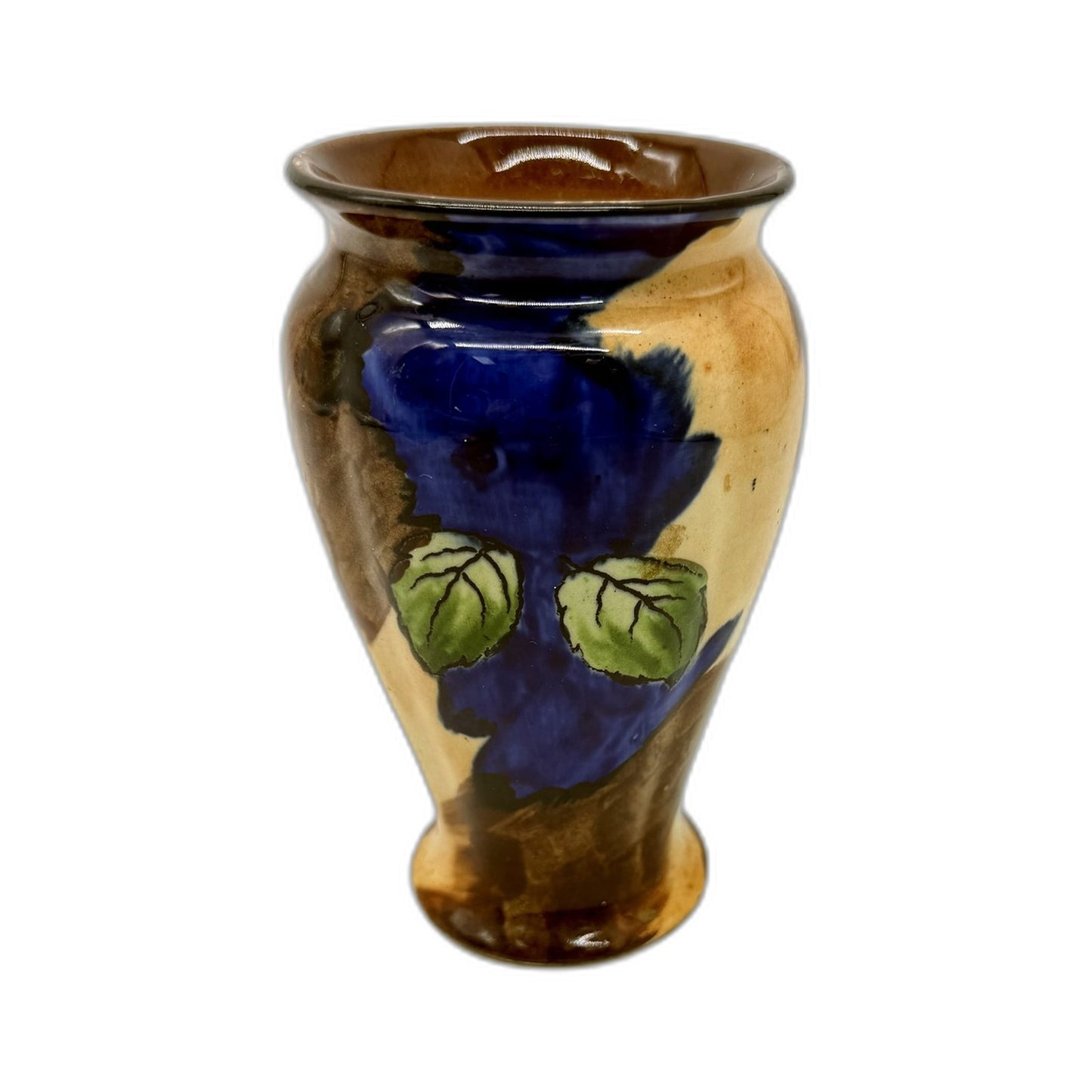 H & K Tunstall Vintage Handpainted Autumn Floral Decorative Ceramic Vase 14cm