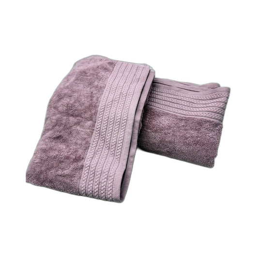 Premium Soft Light Purple Absorbent Cotton Bath Sheet Towel 2 Pack NEW