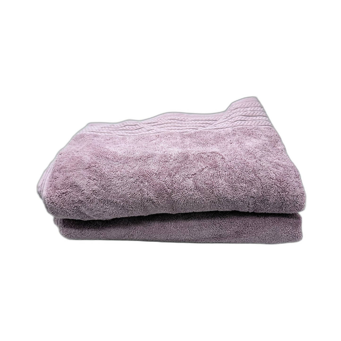 Premium Soft Light Purple Absorbent Cotton Bath Sheet Towel 2 Pack NEW