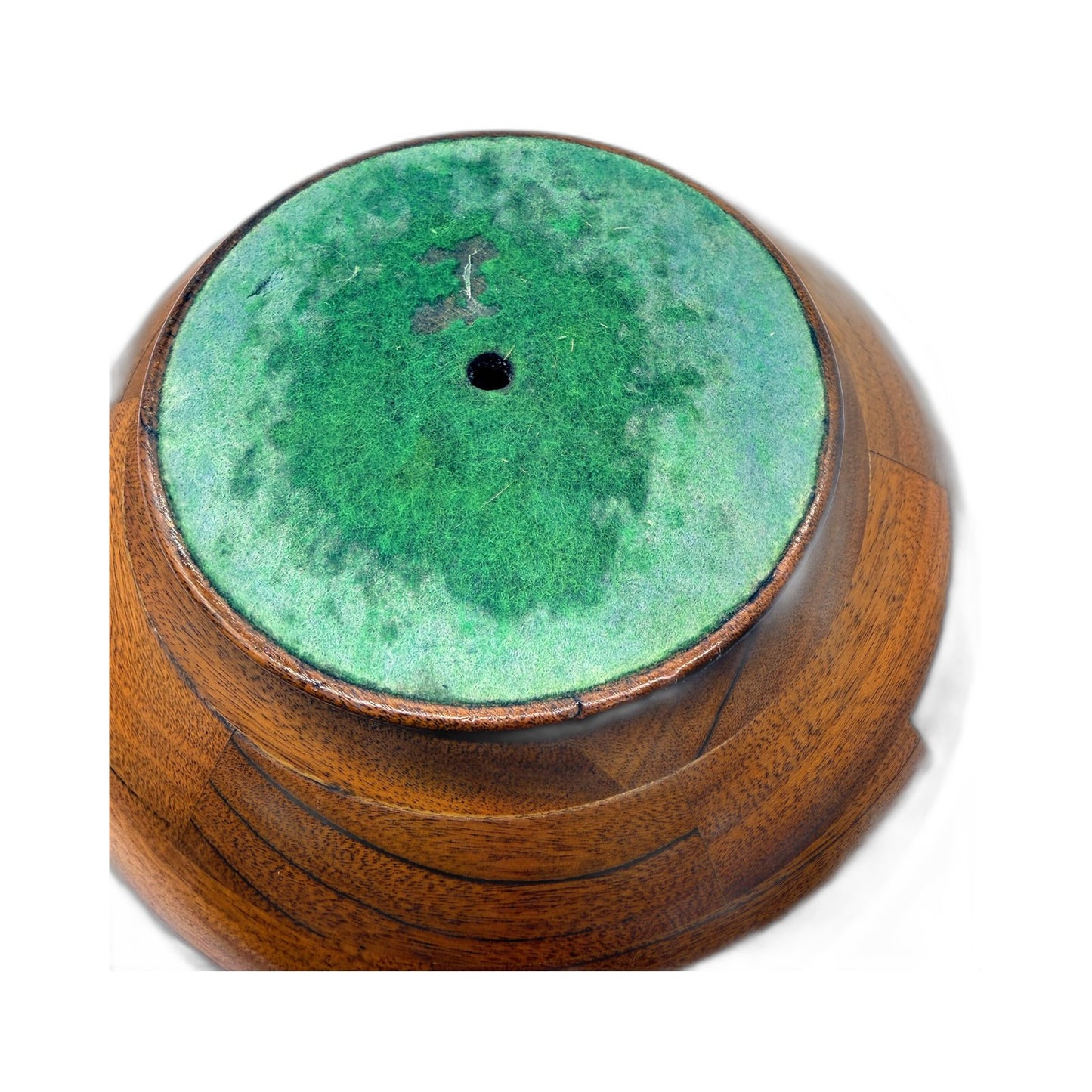 Handcrafted Timber Decorative Wooden Large Bowl Planter Pot with Drainage Hole