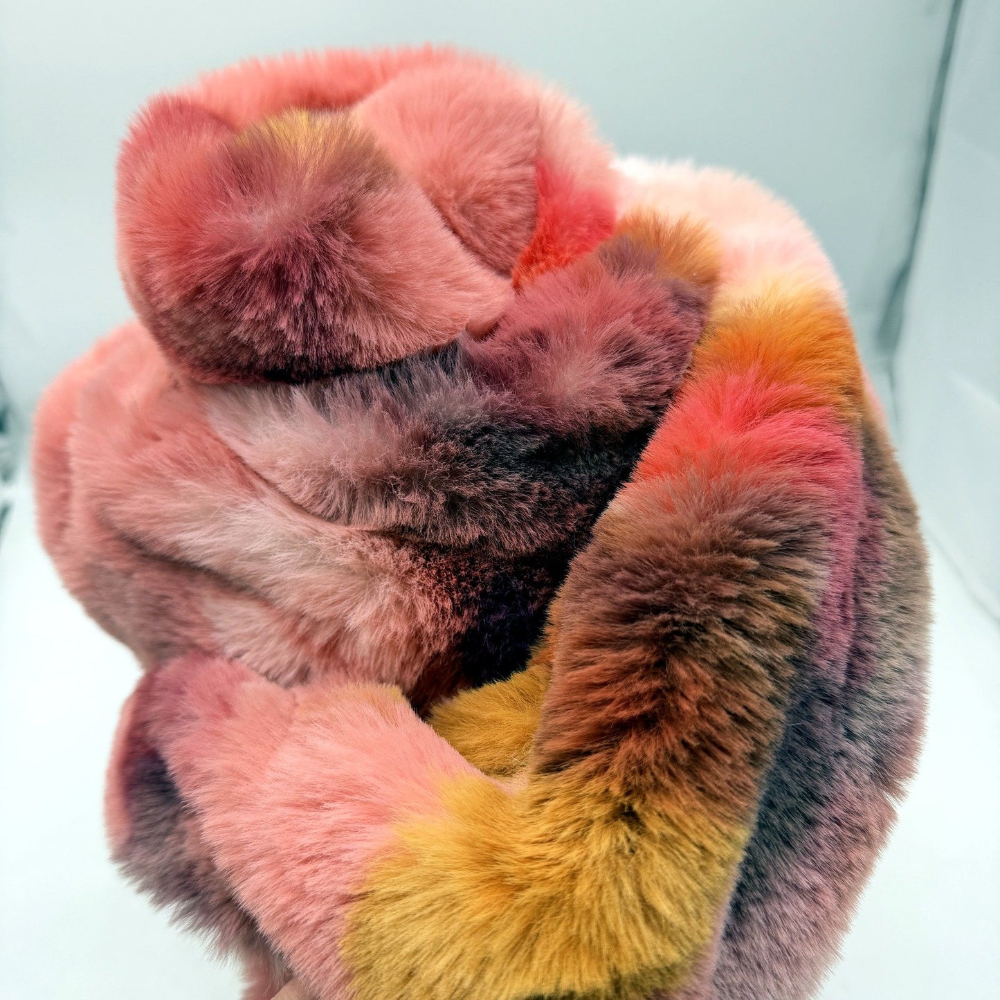 Floral Design Pink Faux Fur Throw Blanket Plush Soft Cozy Home Decor NEW