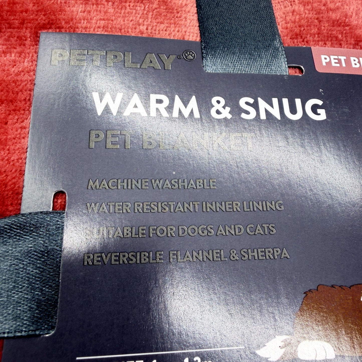 Warm & Snug Reversible Rose Pink Pet Blanket Flannel Sherpa Fleece 1m x 1.2m NEW