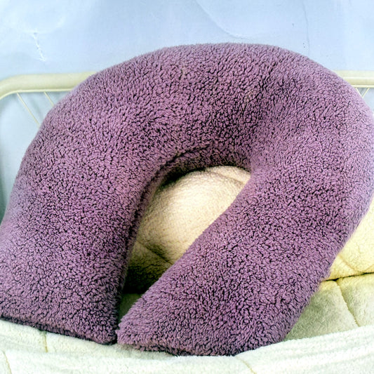Pink Sherpa Fleece Snuggle Pillow Soft Cozy Comfort U Shaped Bed Cushion NEW