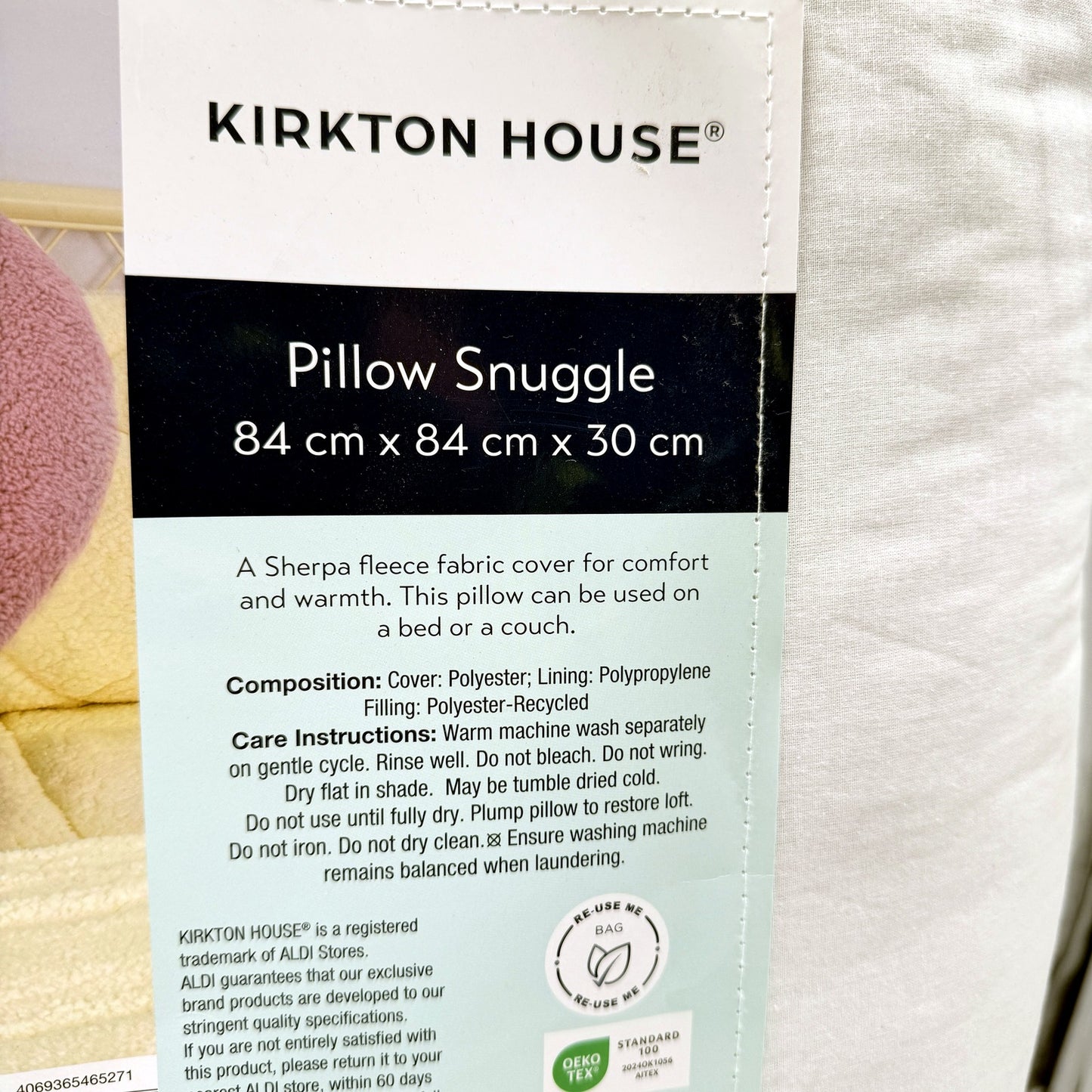 Pink Sherpa Fleece Snuggle Pillow Soft Cozy Comfort U Shaped Bed Cushion NEW